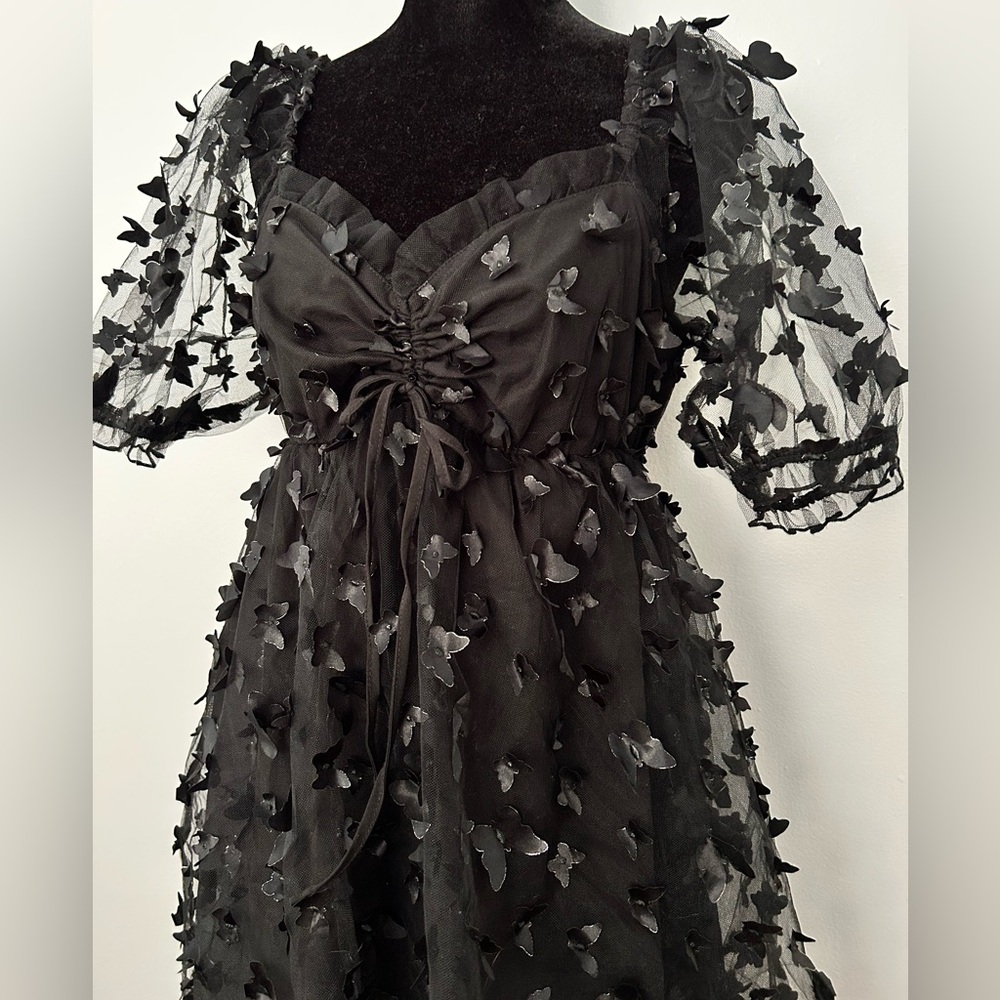 🖤🦋 Beautiful Black Butterfly Dress